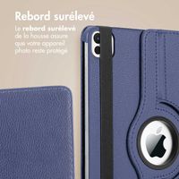 imoshion Coque tablette rotatif à 360° iPad Air 11 pouces (2024) M2 / Air 5 (2022) / Air 4 (2020) / Pro 11 (2018/2020) - Bleu foncé