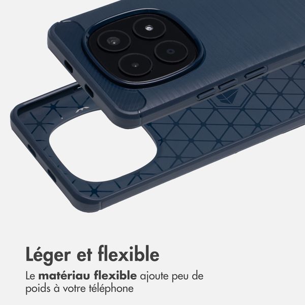 imoshion Coque Brushed Xiaomi Redmi Note 15 Pro (5G) - Bleu foncé