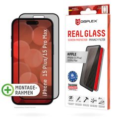 Displex Protection d'écran en verre trempé Privacy Apple iPhone 15 Plus / 15 Pro Max