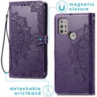 imoshion Etui de télephone Mandala Motorola Moto G30 / G20 / G10 (Power) - Violet