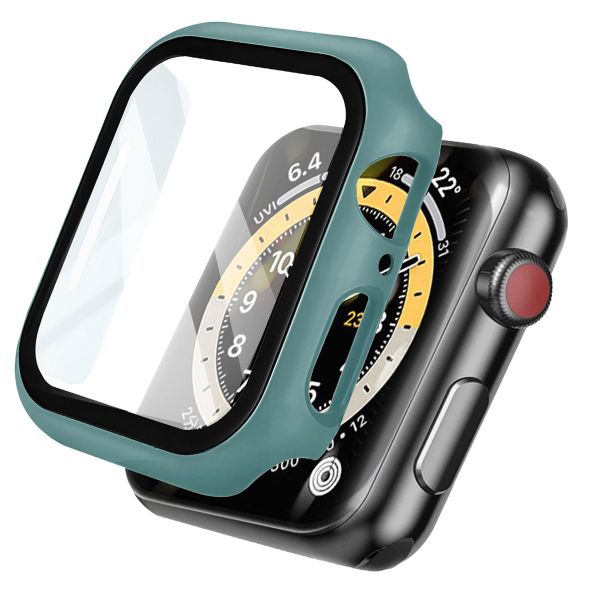 imoshion Coque rigide à couverture complète Apple Watch Series 7 / 8 / 9 - 45 mm - Vert foncé