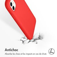 Accezz Coque Liquid Silicone iPhone 11 - Rouge