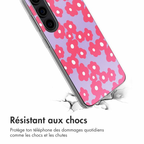 imoshion Coque design pour Samsung Galaxy S23 - Dusty Rose Blossoms