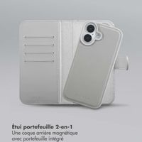 Selencia Étui portefeuille amovible Olyn avec MagSafe Apple iPhone 16 - Gris