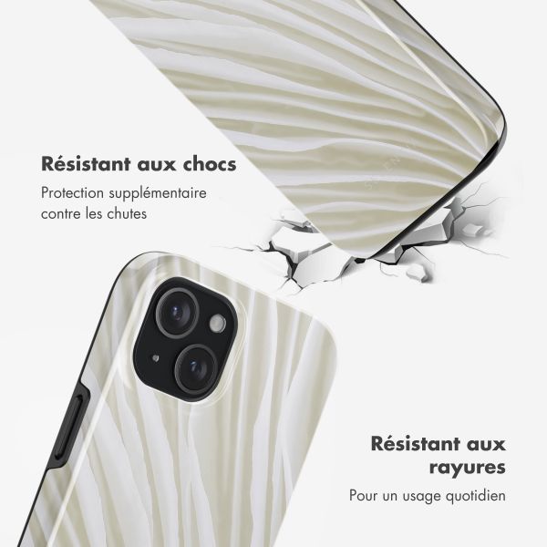 Selencia Coque arrière Vivid avec MagSafe Apple iPhone 15 - Nature Light Brown