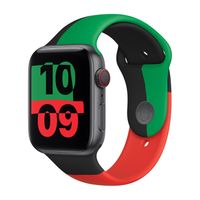 Apple Bracelet Sport Apple Watch Series 1 - 9 / SE (38/40/41 mm) | Series 10 / 11 (42 mm) - Taille M/L - Black Unity