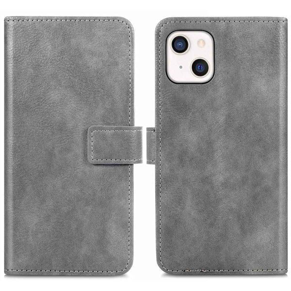 imoshion Étui de téléphone portefeuille Luxe iPhone 13 Mini - gris