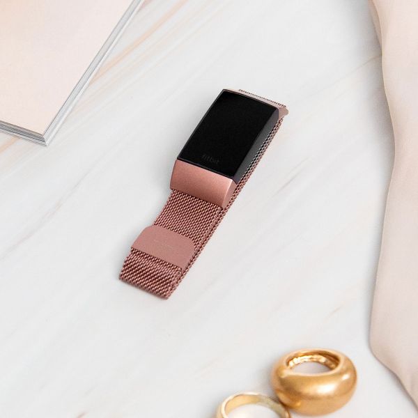 imoshion Bracelet magnétique milanais Fitbit Alta (HR) - Taille S - Rose