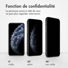 Accezz Protection d'écran en verre trempé Privacy Apple iPhone 11 Pro / Xs / X