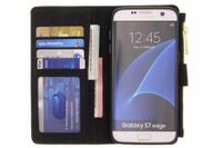 Porte-monnaie de luxe Samsung Galaxy S7 Edge - Noir