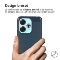 imoshion Coque Brushed Xiaomi Redmi 13 4G - Bleu foncé