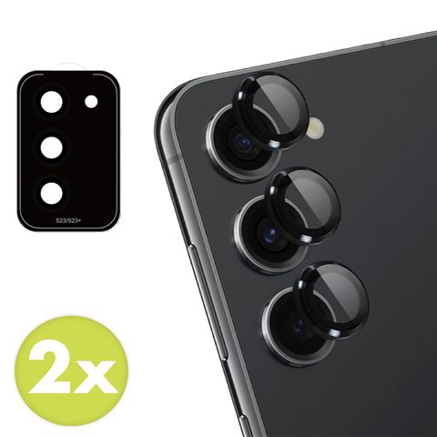imoshion ﻿Lot de 2 protections d'objectif de caméra Samsung Galaxy S23 / S23 Plus - Noir