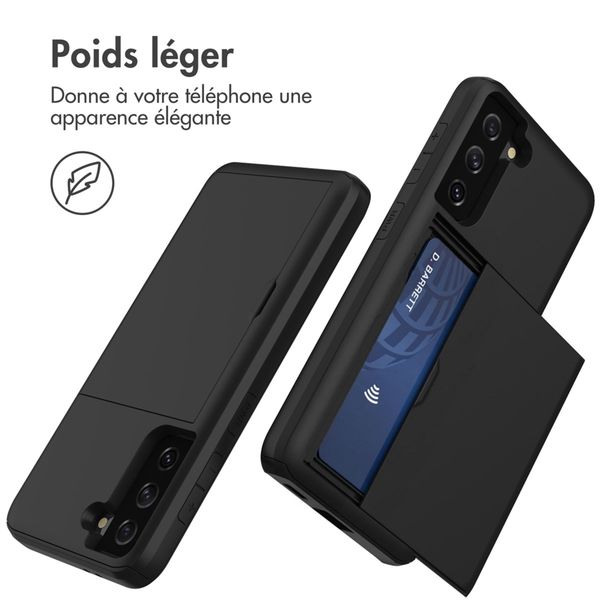 imoshion Coque arrière avec porte-cartes Samsung Galaxy S21 - Noir