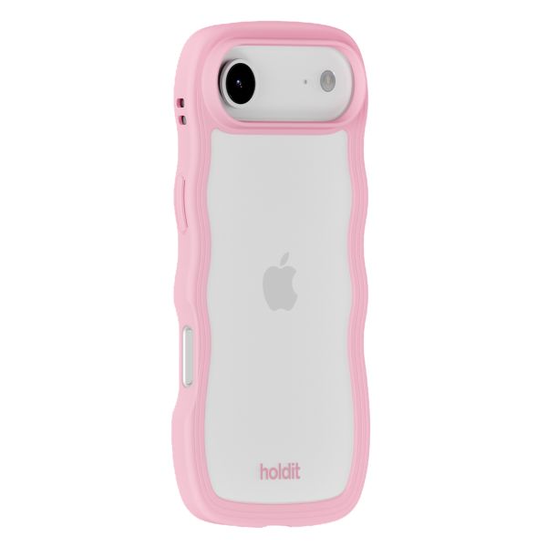 Holdit Coque Wavy Apple iPhone Air - Transparent / Pink