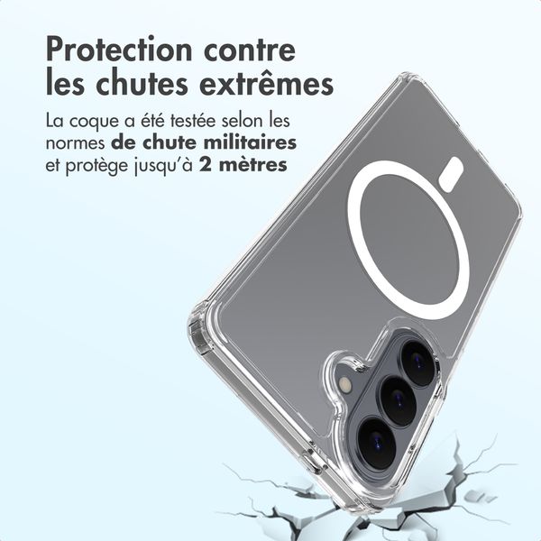 Accezz Coque arrière Xtreme Impact avec MagSafe Samsung Galaxy S26 - Transparent