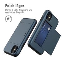 imoshion Coque arrière avec porte-cartes Apple iPhone 11 - Bleu foncé