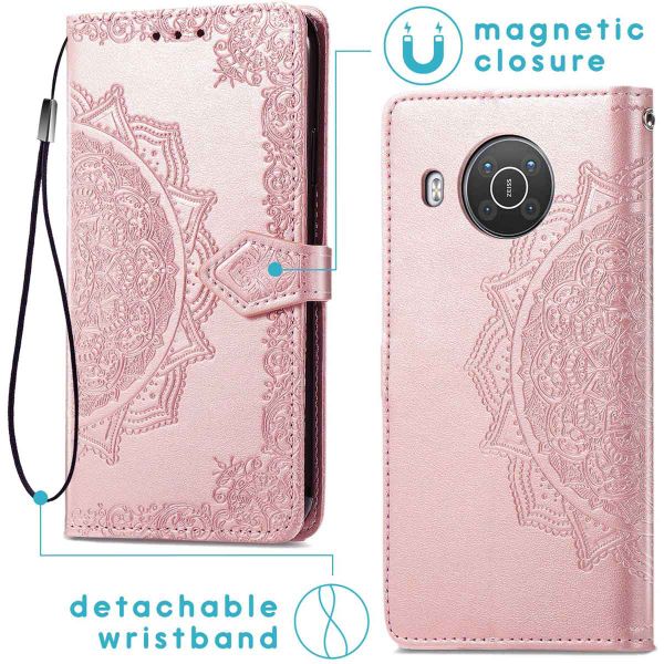 imoshion Etui de téléphone Mandala Nokia X10 / X20 - Rose Champagne