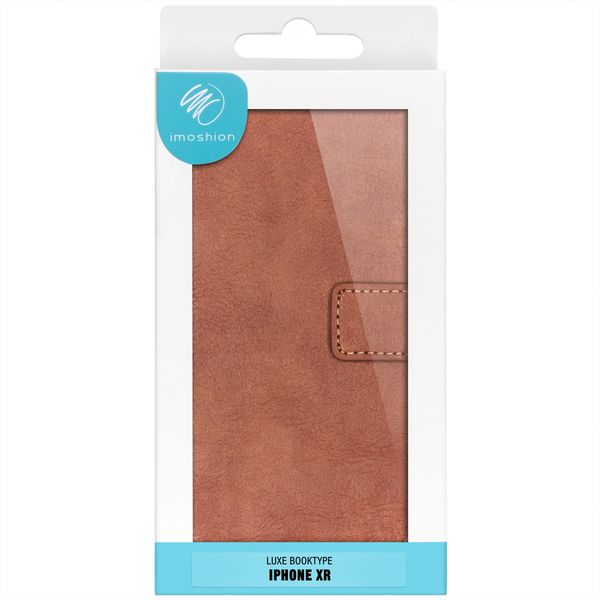 imoshion Étui de téléphone portefeuille Luxe Apple iPhone Xr - Brun