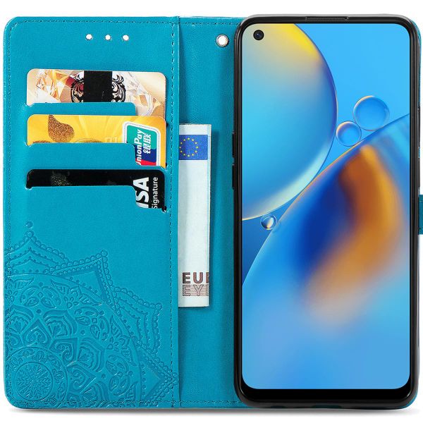 imoshion Etui de téléphone Mandala Oppo A74 (4G) - Turquoise