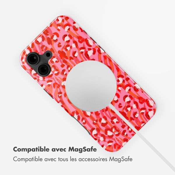 Selencia Coque arrière Vivid avec MagSafe Apple iPhone 16 - Wild Spots Lipstick