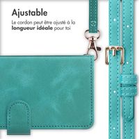 imoshion Etui de téléphone portefeuille avec cordon iPhone 12 (Pro) - Turquoise