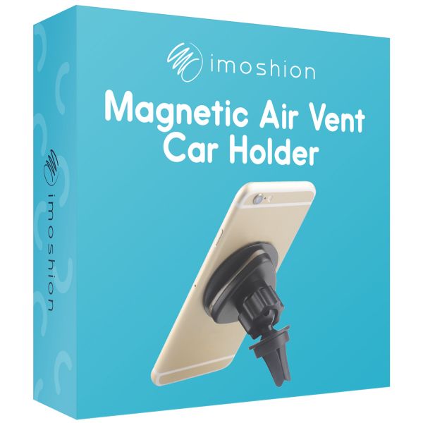 imoshion Support de téléphone pour voiture - Universel - Grille de ventilation - Magnétique - Noir