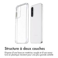 imoshion Coque arrière transparente Pailletée Samsung Galaxy A36 / A56 - Argent