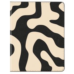 Selencia Étui passeport - Protège-Passeport en similicuir - Art Wave Black