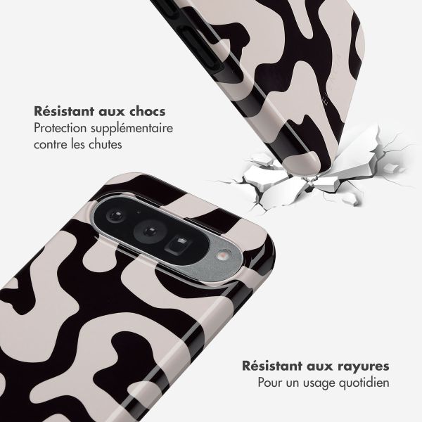 Selencia Coque arrière Vivid Google Pixel 10 / 10 Pro - Art Wave Black