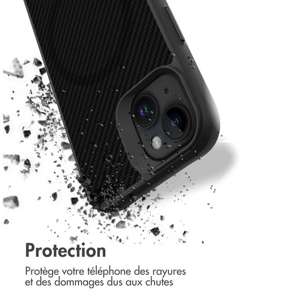 imoshion Rugged Hybrid Carbon Case avec MagSafe Apple iPhone 14 - Noir
