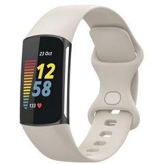 imoshion Bracelet silicone Fitbit Charge 5 / Charge 6 - Taille L - Beige