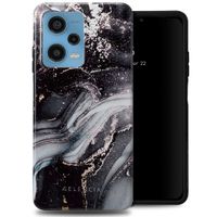 Selencia Coque arrière Vivid Xiaomi Redmi Note 12 Pro (5G) - Chic Marble Black