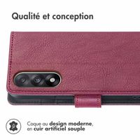 imoshion Étui de télephone portefeuille OnePlus Nord 5 - Bordeaux
