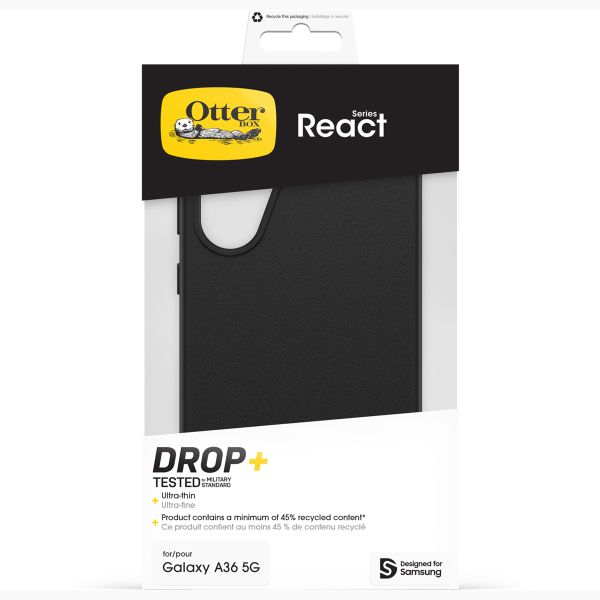 OtterBox Coque arrière React Samsung Galaxy A36 - Black