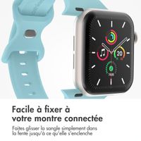 imoshion Bracelet en silicone⁺ Apple Watch Series 1 á 10 / SE / Ultra (2) (44/45/46/49 mm) - Bleu Saphir - Taille M/L