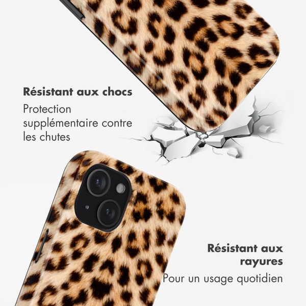 Selencia Coque arrière Vivid Apple iPhone 15 - Wild Leo