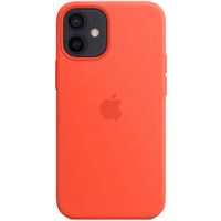 Apple Coque en silicone MagSafe Apple iPhone 12 Mini - Electric Orange