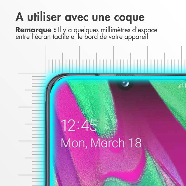 Accezz Protection d'écran en verre trempé Samsung Galaxy A40