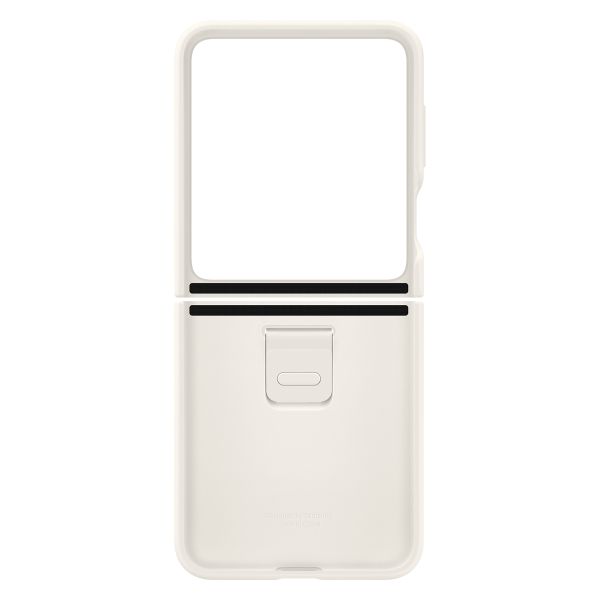 Samsung Original Coque en silicone Ring Galaxy Z Flip 5 - Cream