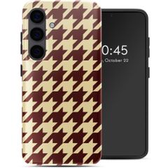 Selencia Coque arrière Vivid Samsung Galaxy S24 - Pied-de-Poule