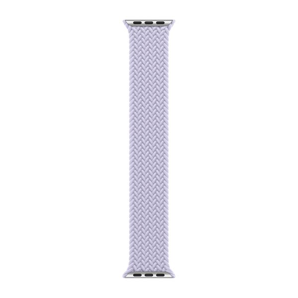 Apple Bracelet Solo tressé Apple Watch | 44/45/46/49 mm - Taille 10 - Purple Fog