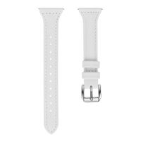 Fitbit Bracelet Leather Fitbit Versa / Versa 2 / Versa Lite - Taille L - Blanc