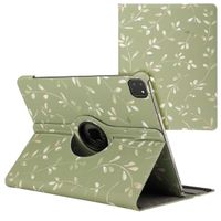 imoshion Coque tablette Design rotatif à 360° iPad Air 13 pouces (2025) M3 / (2024) M2 - Green Flowers