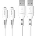 Accezz Le pack 2 Câble Lightning vers USB - Certifié MFi - 2 mètres - Blanc