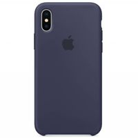 Apple Coque en silicone Apple iPhone X - Midnight Blue