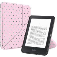 imoshion Étui de liseuse portefeuille design Pliable Kobo Clara Colour / BW - Happy Dots