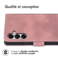 imoshion Etui de téléphone portefeuille avec cordon Samsung Galaxy A35 - Rose