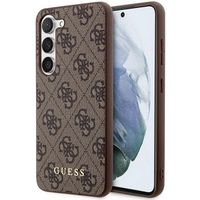 Guess ﻿Coque arrière 4G Classic Logo Samsung Galaxy S24 Plus - Brun