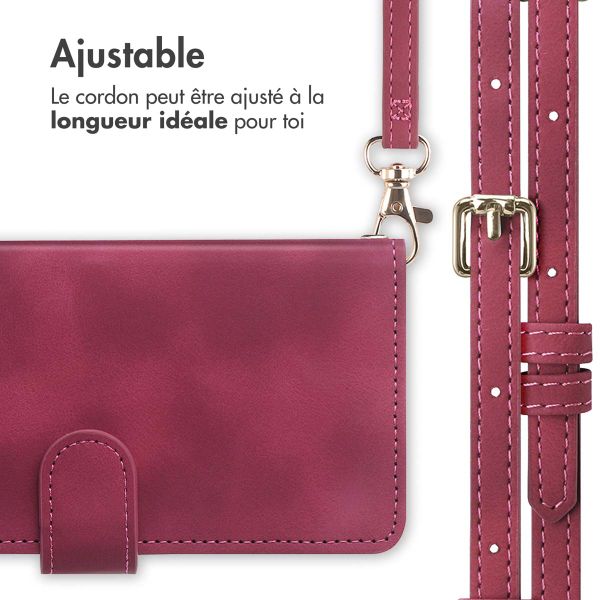 imoshion Etui de télephone portefeuille avec cordon Samsung Galaxy A25 (5G) - Rouge