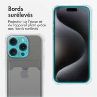 imoshion Coque silicone avec support de passe Apple iPhone 15 Pro - Transparent